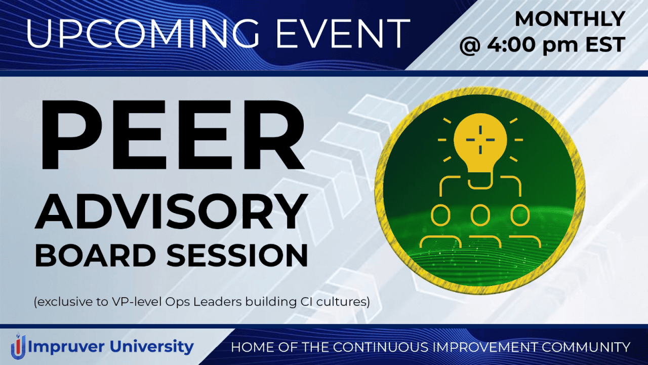 VPO Peer Advisory Board – Enterprise Value Creation at Turnaround Speed